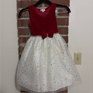 Biscotti Crimson and Snow Formal Dress for Kids